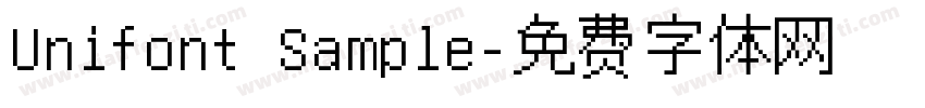Unifont Sample字体转换